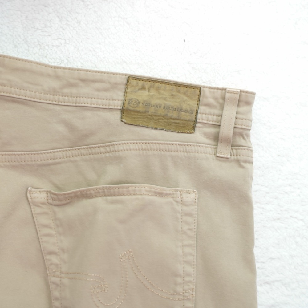 Adriano Goldschmied The Protege Straight Leg Men's Tan Lightweight Jeans 41 / 35 - Picture 7 of 13